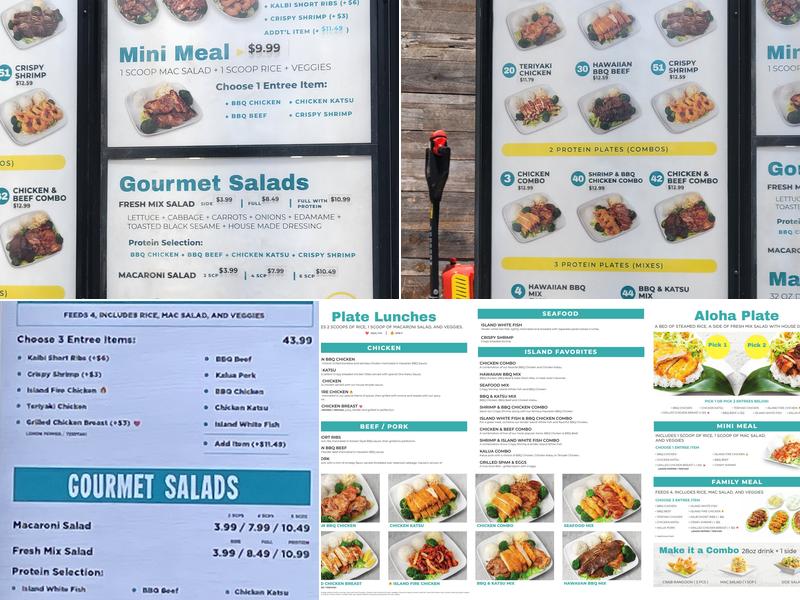 Ono Hawaiian BBQ Menu