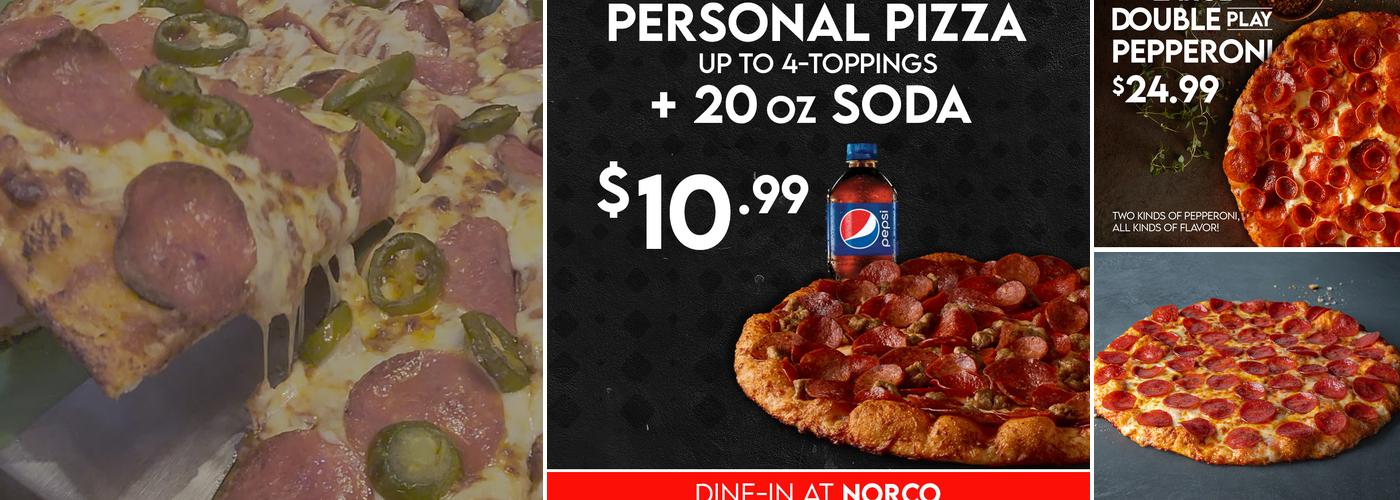 Round Table Pizza Menu