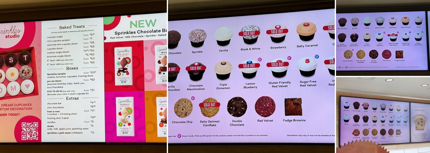 Sprinkles Irvine Menu