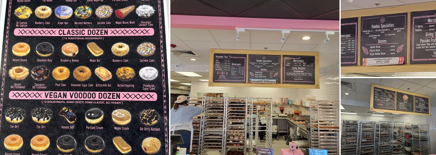 Voodoo Doughnut Menu