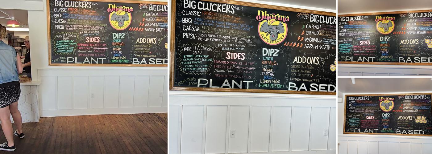 Dharma Southern Chick'n Menu