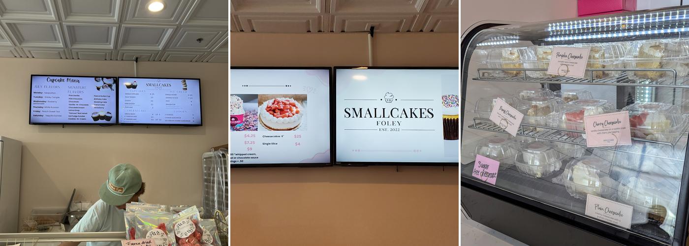 Smallcakes Foley Menu