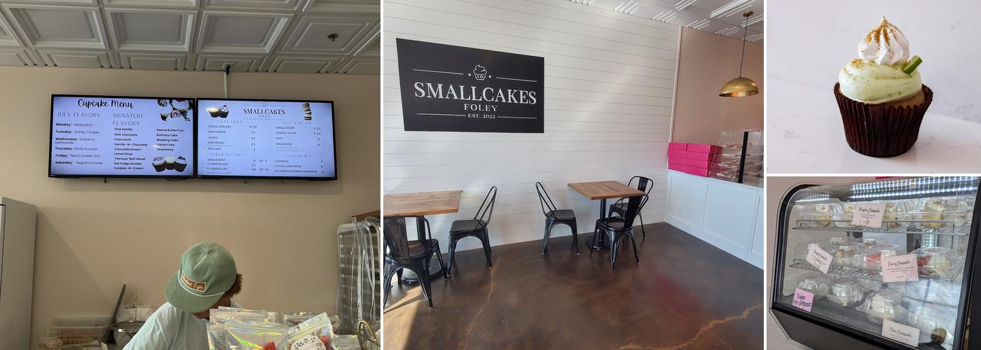 Smallcakes Foley Menu