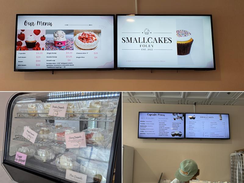 Smallcakes Foley Menu