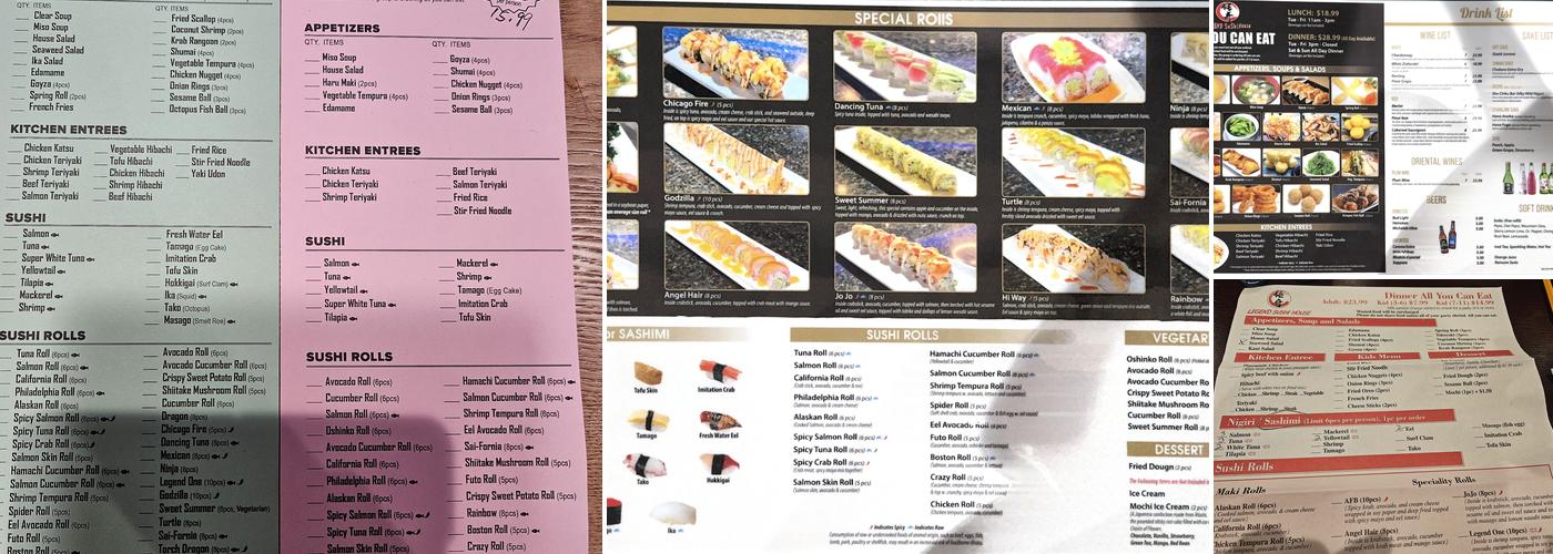 Legend Sushi House Menu
