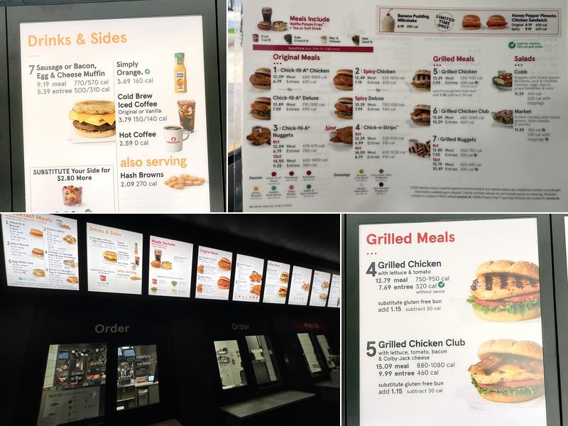Chick-fil-A Menu