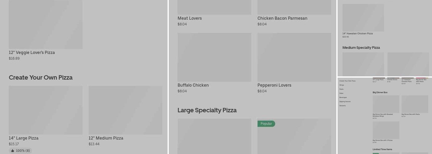 Pizza Hut Menu