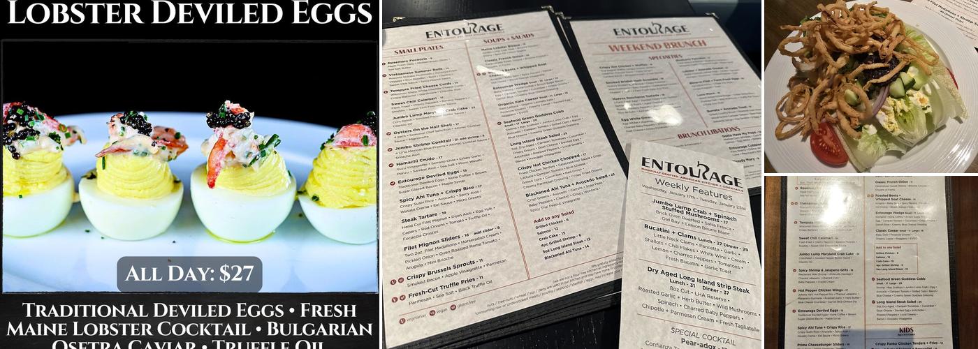 Entourage Mindfully Crafted American Kitchen + Cocktails Menu