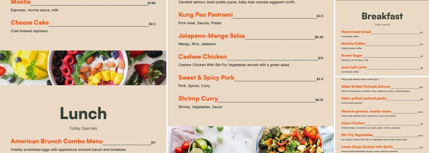 Cofellow Coffee Parlor Menu