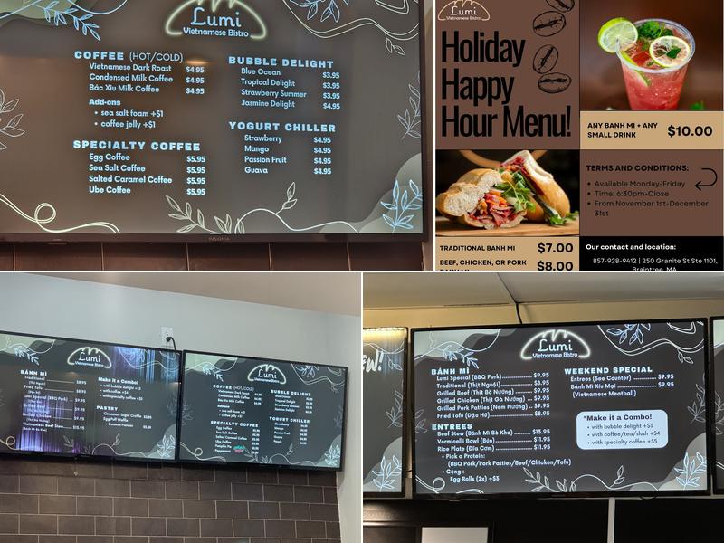 Lumi Vietnamese Bistro Menu