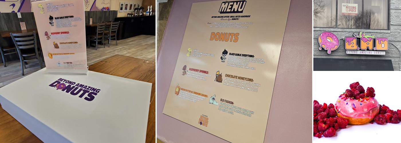 Beyond Amazing Donuts Menu