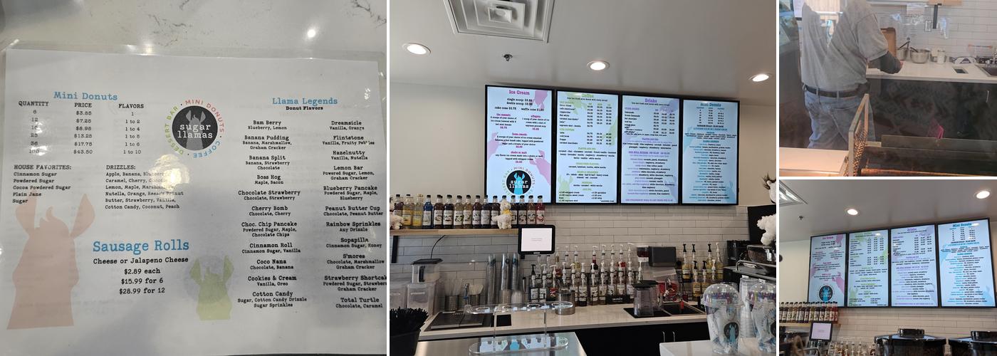 Sugar Llamas Magnolia Menu