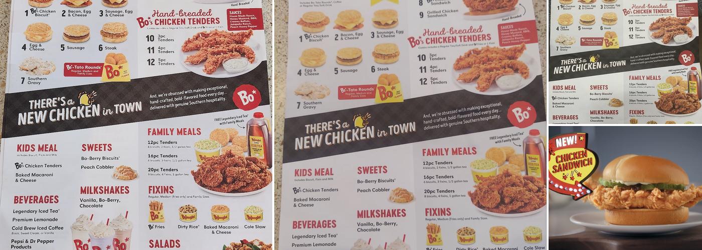 Bojangles Menu