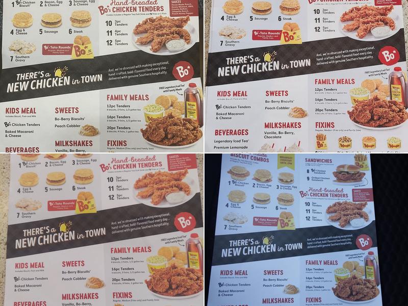 Bojangles Menu
