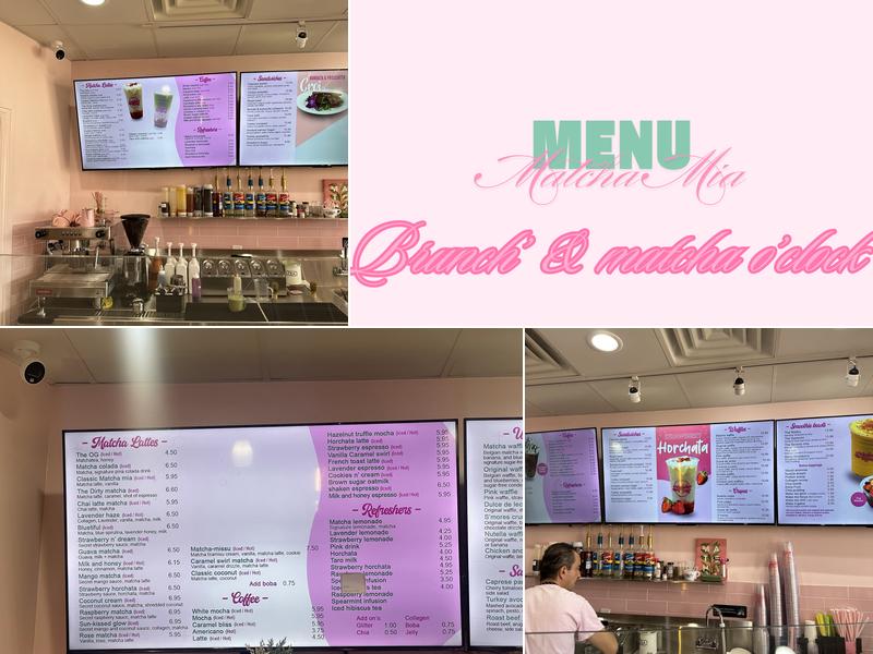 Matcha Mia Menu