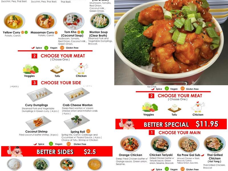 Thai Better Menu