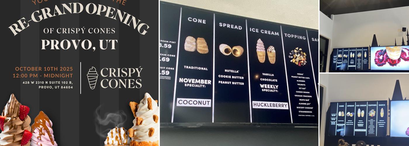 Crispy Cones - Provo Menu