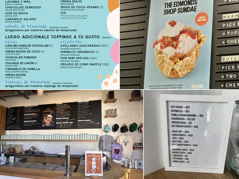 Molly Moon's Ice Cream Menu