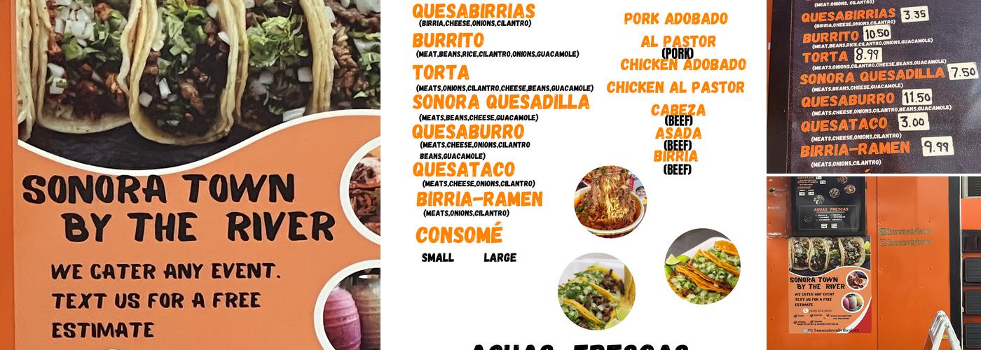 Tacos Sonora town by the river Menu
