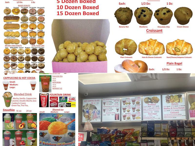 Bosa Donuts Menu