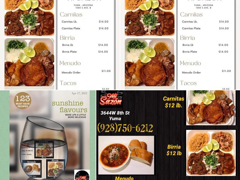 Mi Sazón Menu