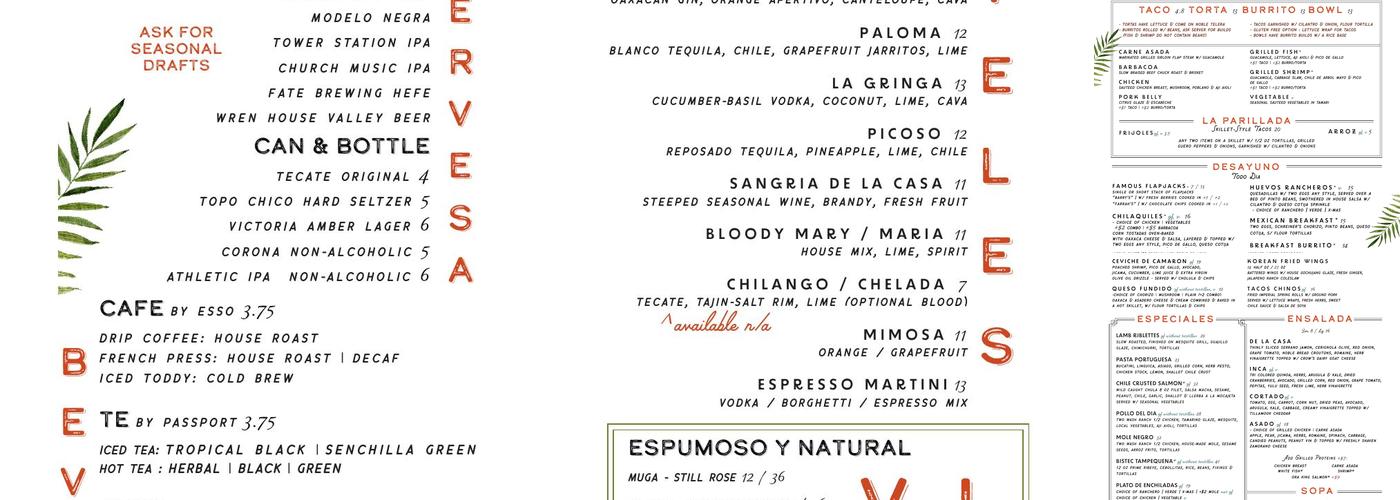 Cafecito Menu