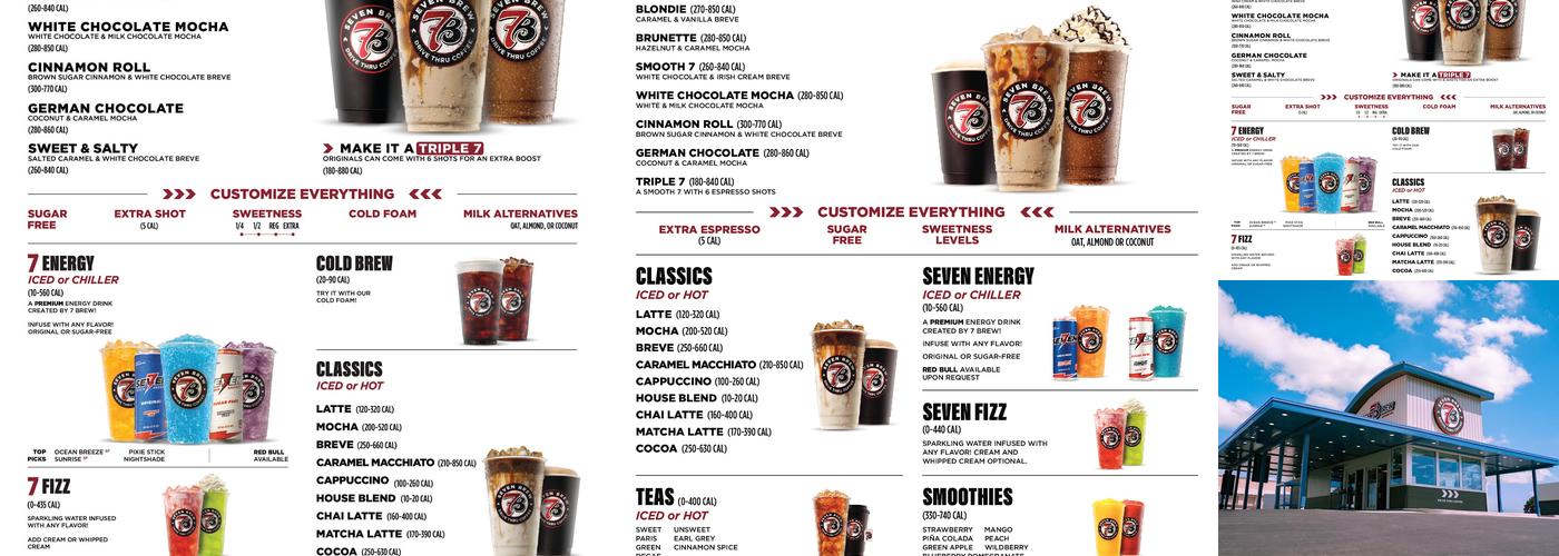 7 Brew Coffee Menu