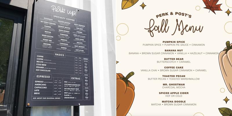 Perk & Post Menu