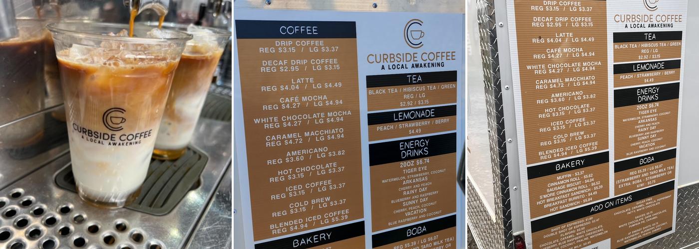Curbside Coffee Menu