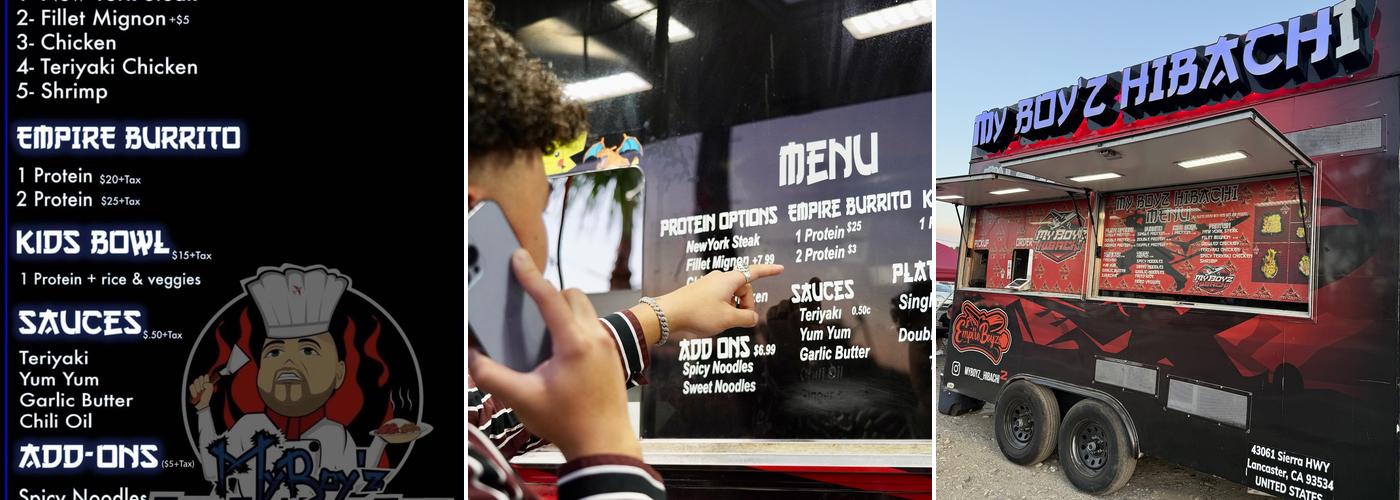 MY BOYZ HIBACHI 2 Menu