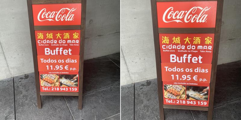 Restaurante Cidade Do Mar Menu