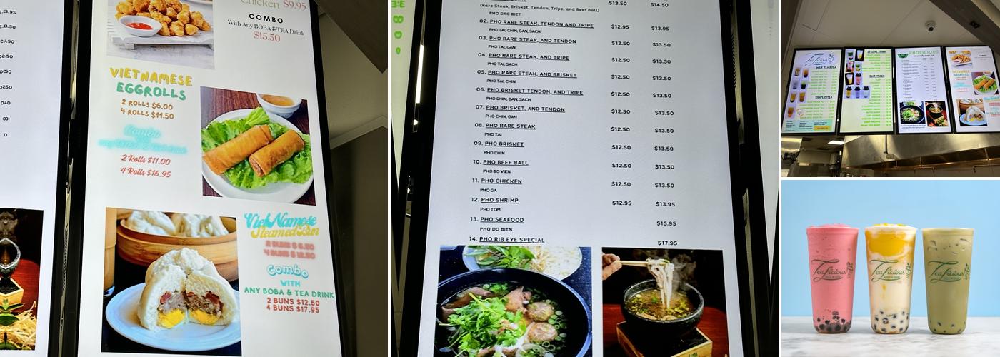 Tealicious & Pholicious Menu