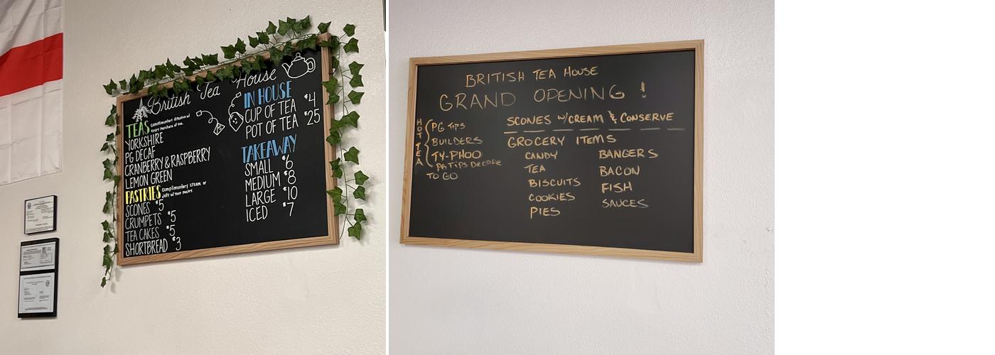 British Tea House Menu