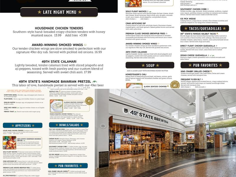 49th State Brewing - Ted Stevens Menu