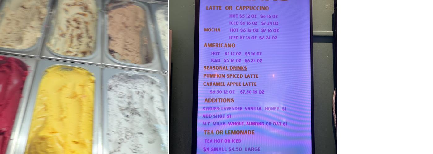 Shorty’s Gelato & Bakery Menu