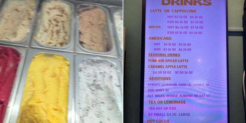Shorty’s Gelato & Bakery Menu