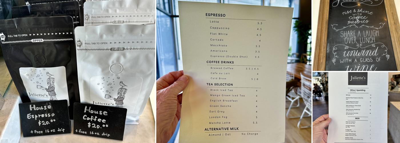 Juliette's Cafe' & Coffee Culture Menu