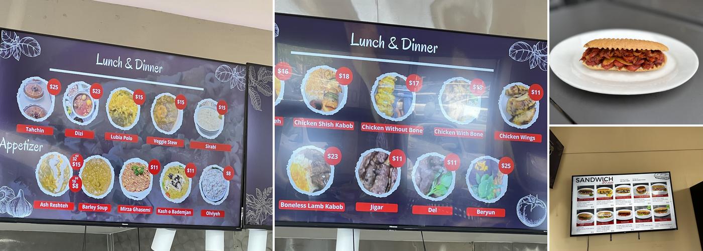 Cafe Naderi Menu