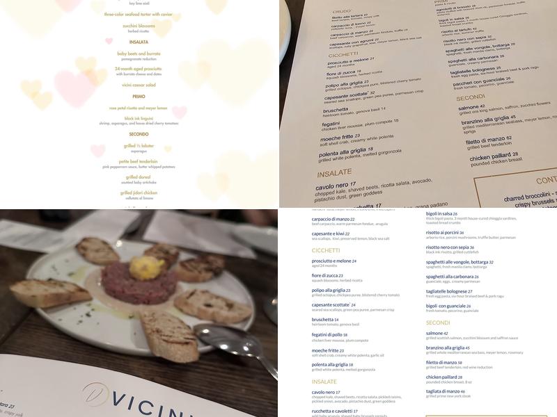 Vicini Menu