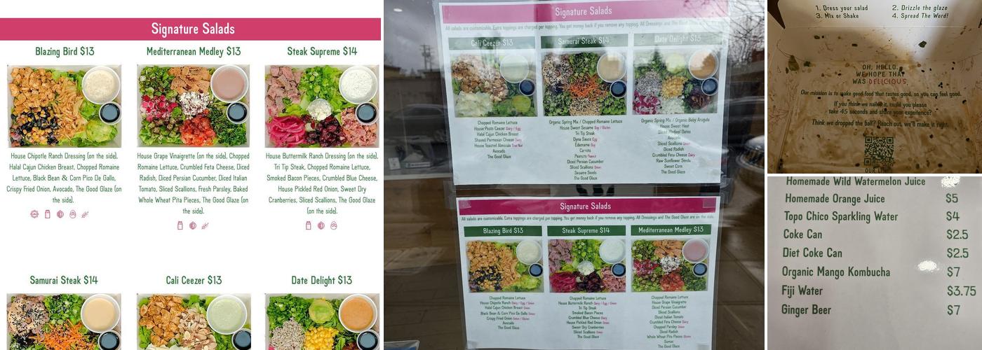 The Good Salad (To go only) Menu