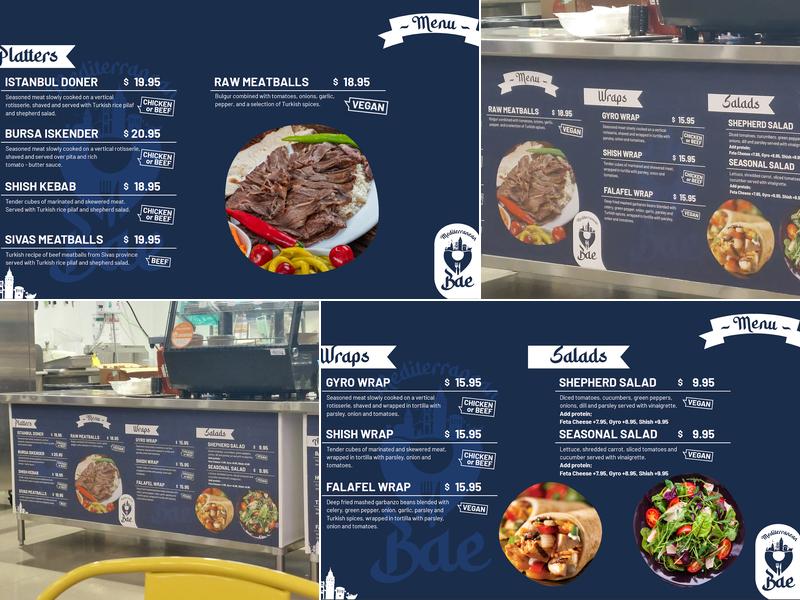 Mediterranean Bae Menu