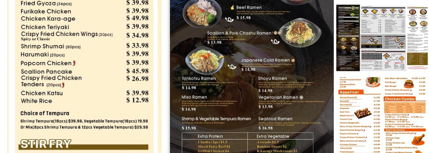 Senjoy Menu