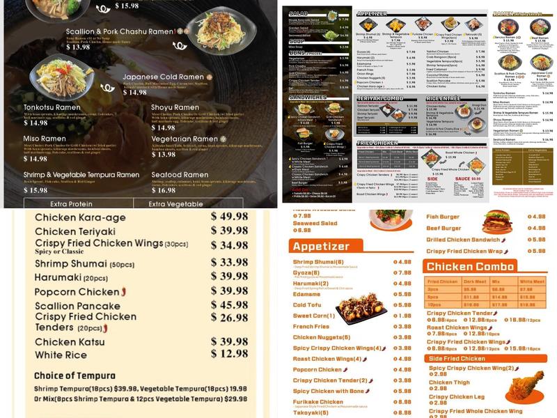 Senjoy Menu