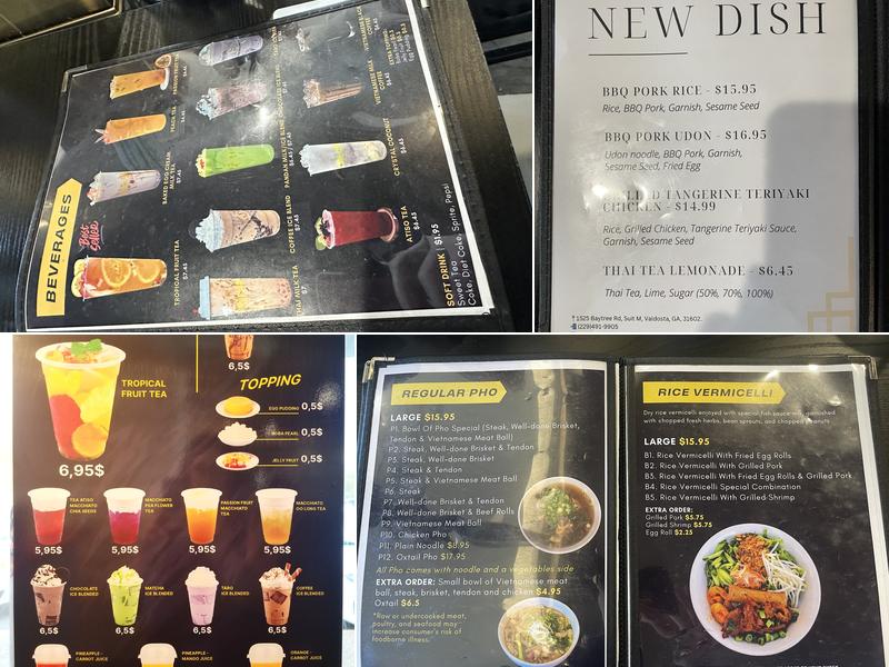 Stone Pho Menu