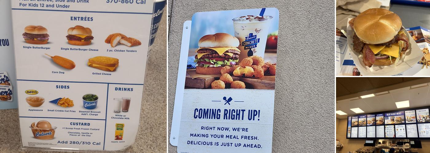 Culver’s Menu