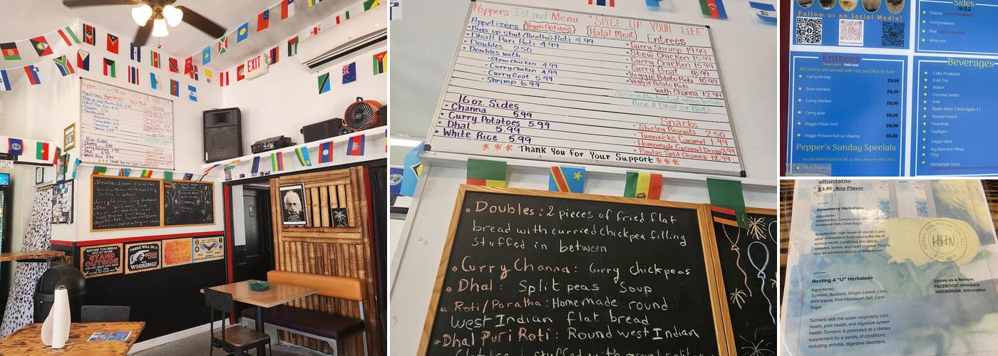 Pepper’s Island Restaurant Menu