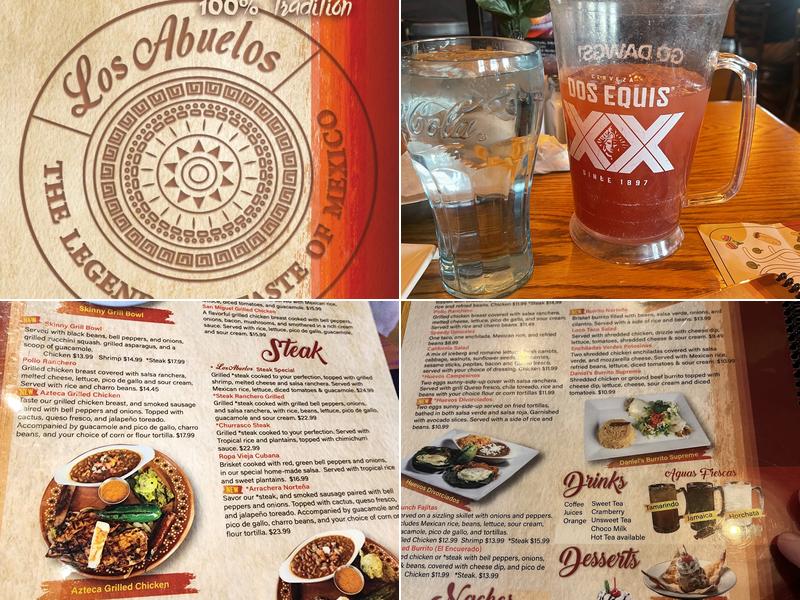 Los Abuelos Mexican Grill Menu