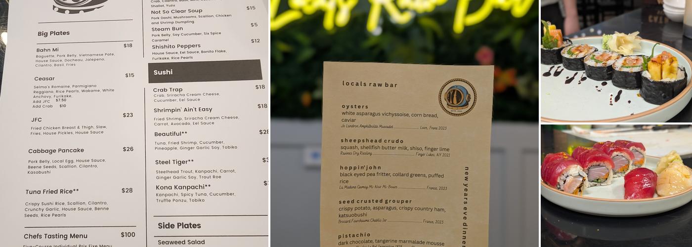 Locals Raw Bar Menu