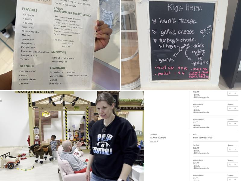 Chirpy's Play Cafe Menu