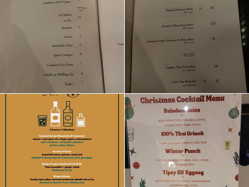 Of Course Kitchen & Company Menu